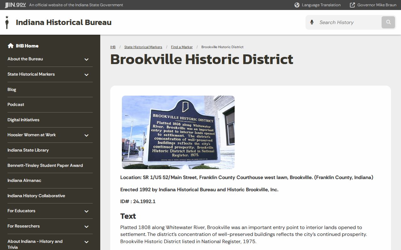 Batesville court records context at the Franklin County seat