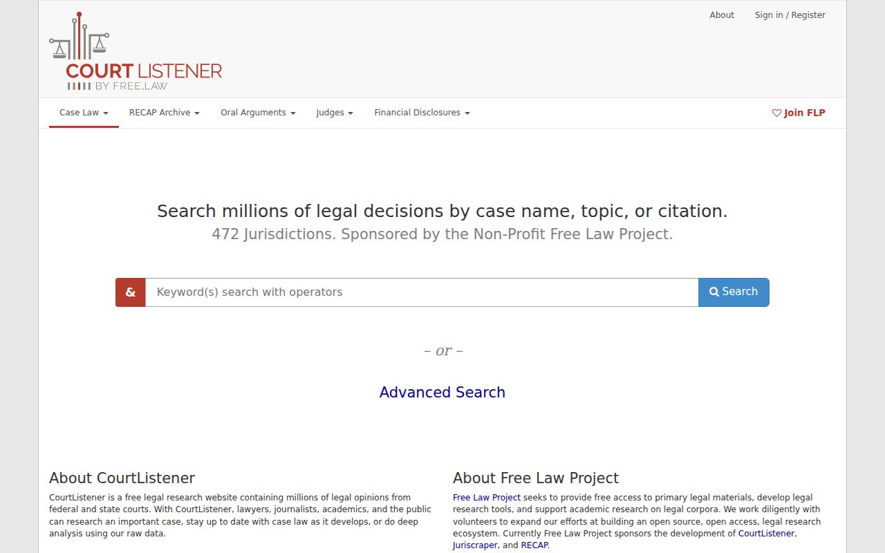 Brookville court records compared with a broader legal opinion research service