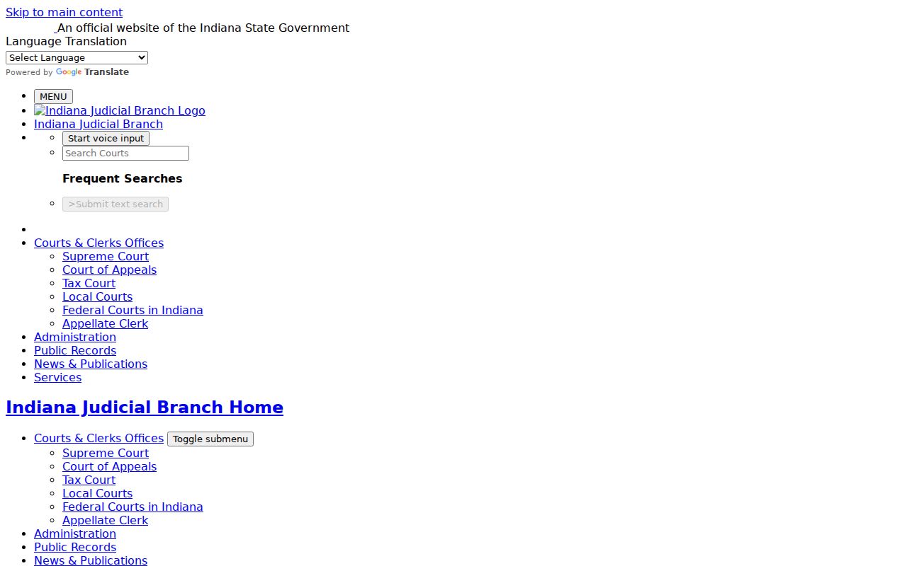 Franklin County docket search public records route