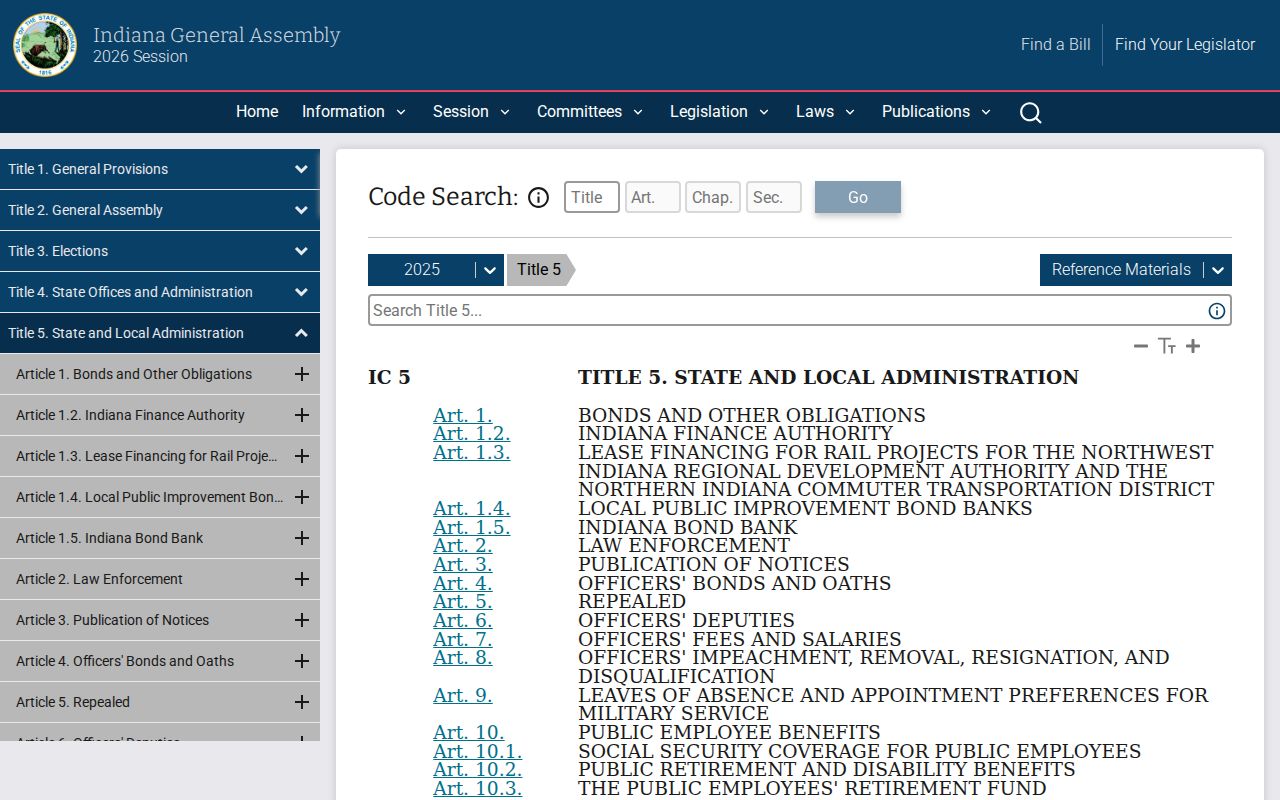 Franklin County court schedule Indiana Code source